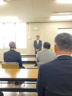 「退職市町村教育長知事感謝状贈呈式」の画像