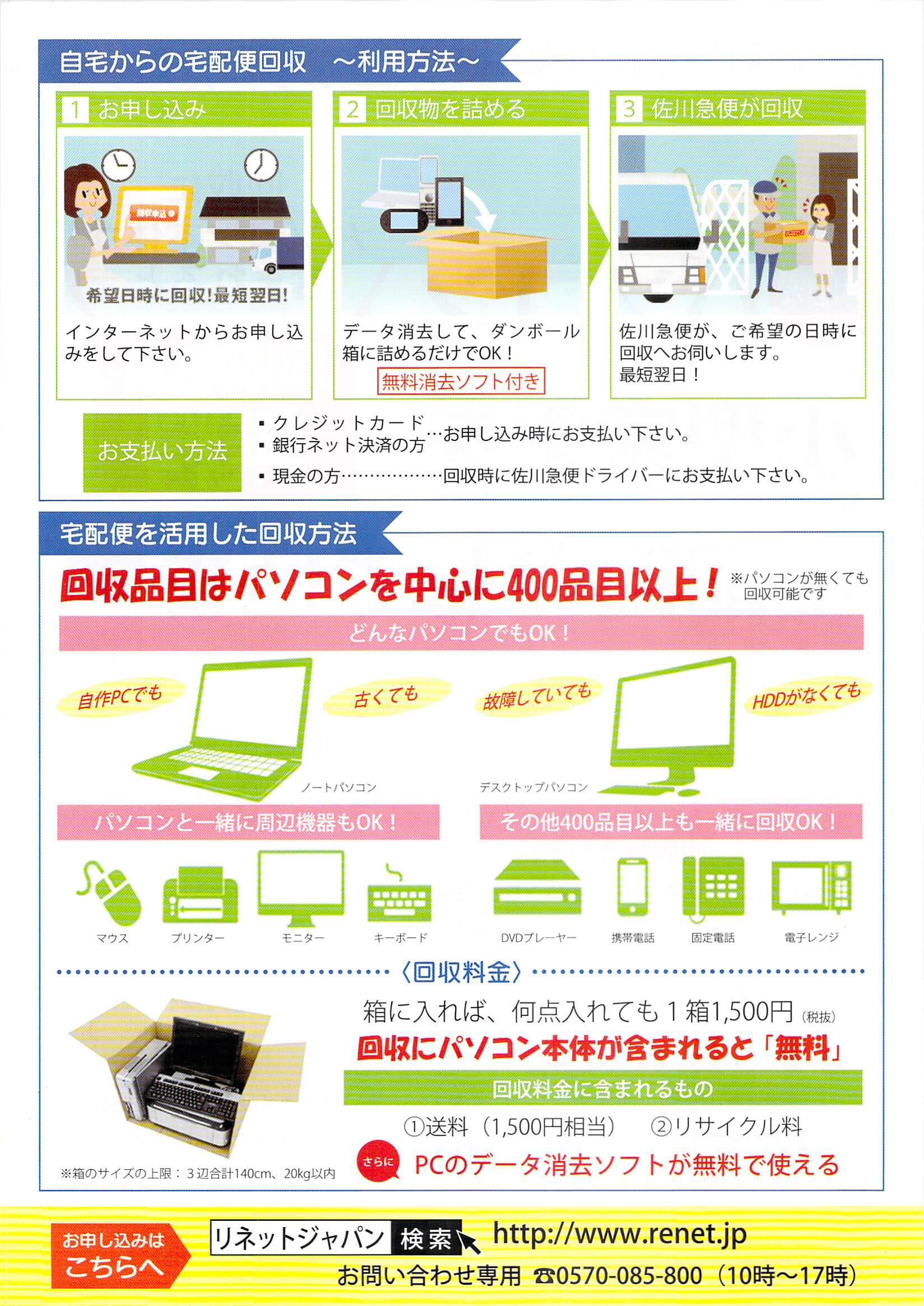 自宅からの宅配便回収 ~利用方法~の画像