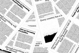 新聞紙のイラスト